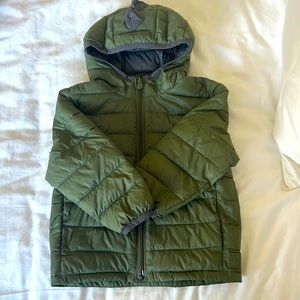 Dino puffer jacket, boys size 3